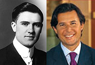 Dr. Forest C. Shaklee and Roger Barnett, new Shaklee owner.